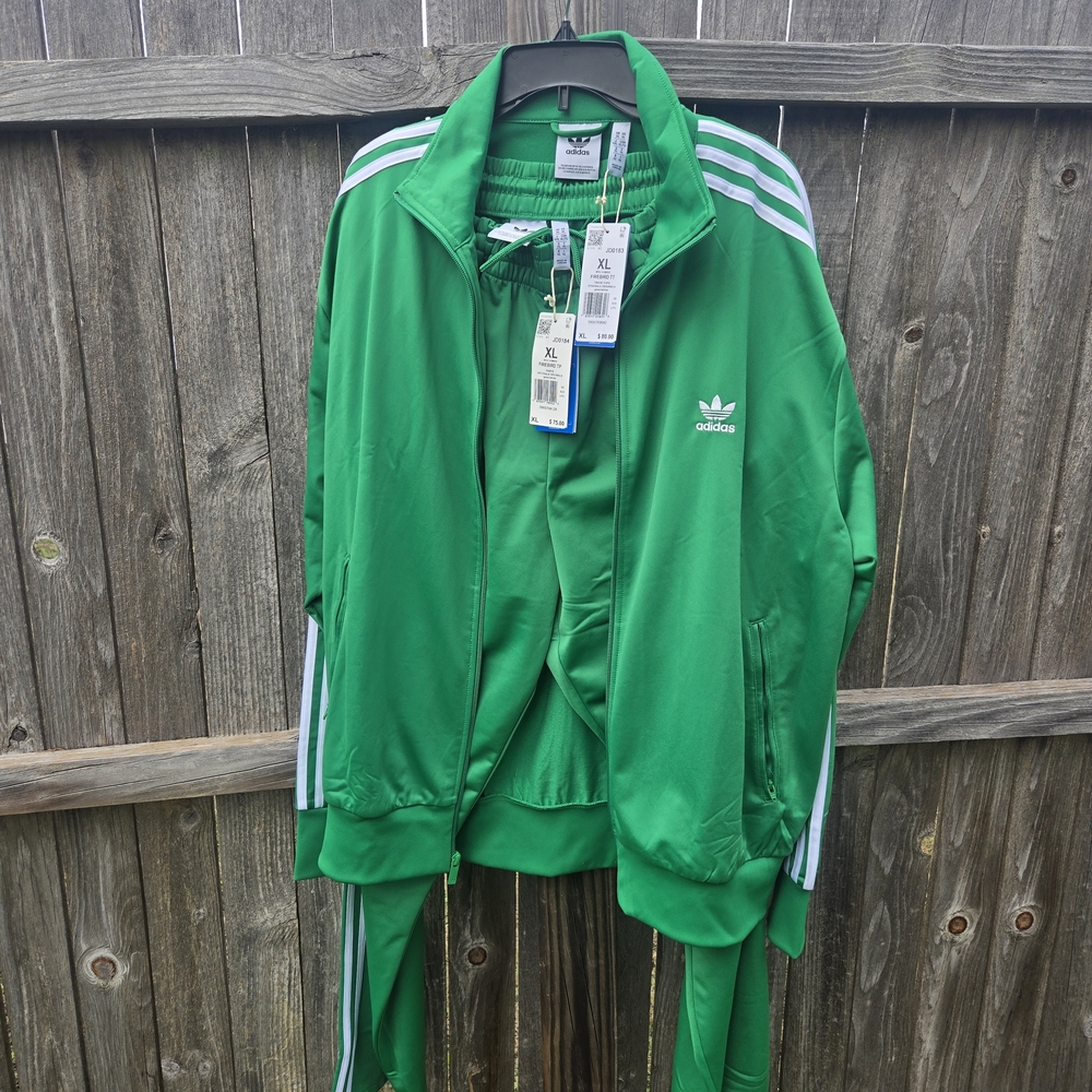 Adidas, Vibrant Green Zip-Up Jacket. - Picture 2 of 8